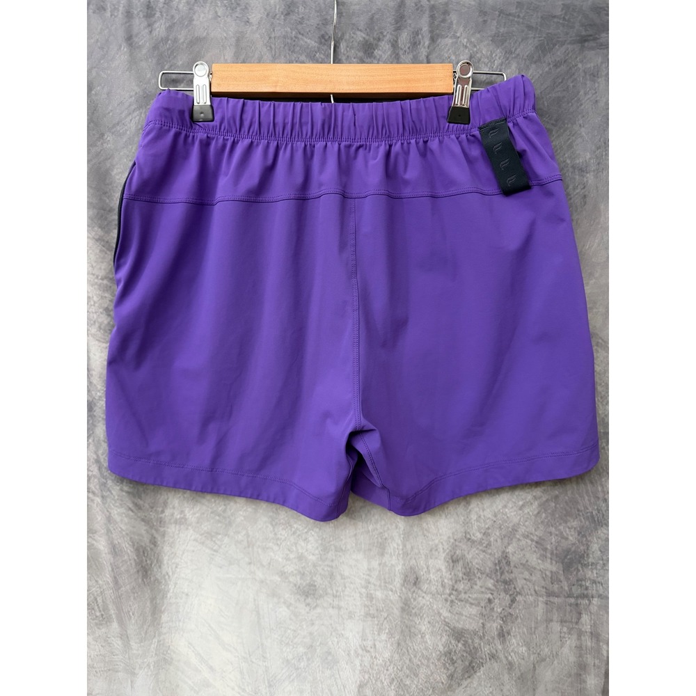 Fabletics Purple The One Short Women's Medium Zipper Pockets Drawstring Unlined - Picture 2 of 8